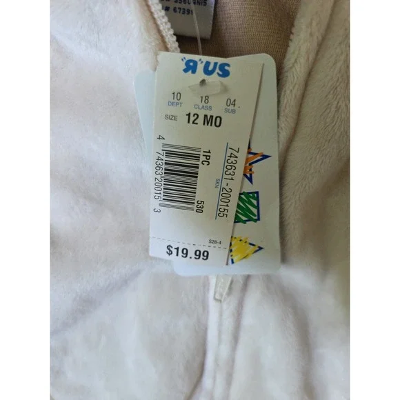 Vtg Miniwear Infant Plush Lion Costume 1 Piece, 12‎ Months ToysRUs NWT - Picture 4 of 9